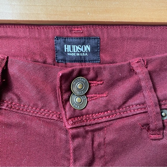 Hudson Jeans Deep Red Denim size 24 - Picture 2 of 7